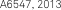 A6547, 2013