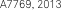 A7769, 2013