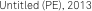 Untitled (PE), 2013