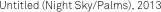 Untitled (Night Sky/Palms), 2013